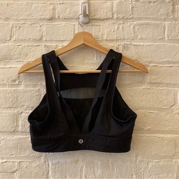 Lululemon || Run The Day Bra Mesh Strappy Black 6 - Picture 2 of 6